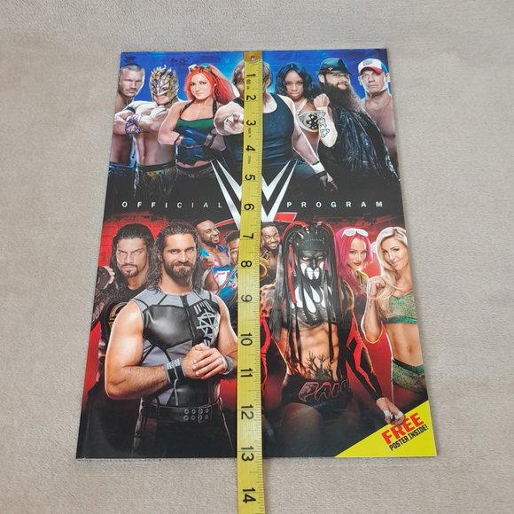 WWE Official Program 2016 With Poster Souvenir Event Wrestling - Picture 15 of 16